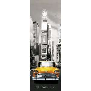  Buildings Posters New York   Taxi No 1   158x53cm