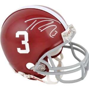  Trent Richardson Autographed Mini Helmet  Details Alabama 