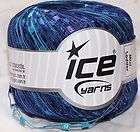ice yarn for knitting mini ladder type 50gr ball amethyst blue 