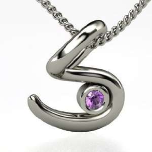  Love Letter S Pendant With Gem, Sterling Silver Initial Necklace 