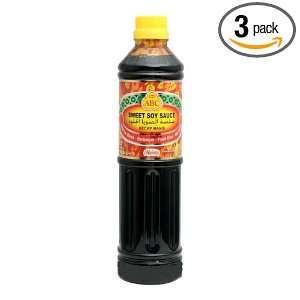 ABC Sweet soy sauce 625ml (Pack of 3)  Grocery & Gourmet 