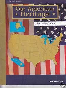 Beka Book Our American Heritage Map Study Skills Key  