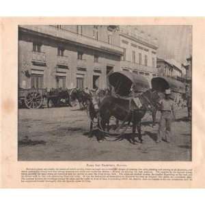    1898 Print Plaza San Francisco in Havana Cuba 