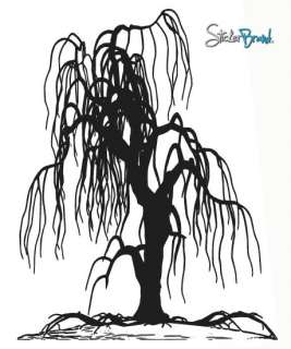 Vinyl Wall Decal Sticker Weeping Willow Tree  