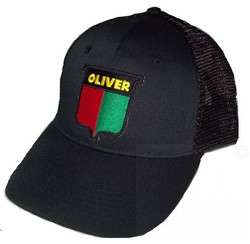 Oliver Vintage Logo Tractor Black Mesh 6p Hat Cap Gift  