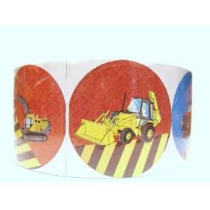  100 Construction Truck Stickers on a Roll: Toys & Games