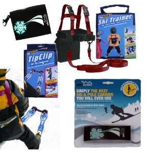  Kids Ski Pack, Incudes Ski harness, tip clips and more 