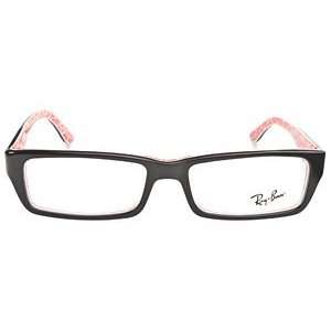  Ray Ban 5236 53 2479 Black Red Texture Eyeglasses Health 