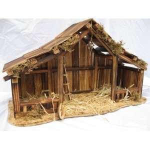 Nativity Stable Large Willow Tree 7 1/2  11 in figures  