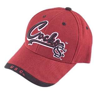 South Carolina Gamecocks Garnet Triple Play Hat:  Sports 
