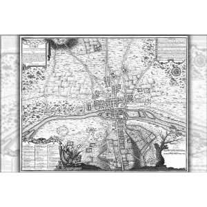  Map of Paris, France c1180 AD   24x36 Poster Everything 