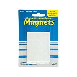  The Magnet Source Magnet Disc with Adhesive 1/2x 1/16 (3 