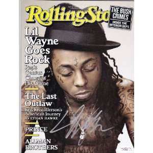  Lil Wayne Signed Autographed Rolling Stones Magazine Jsa 