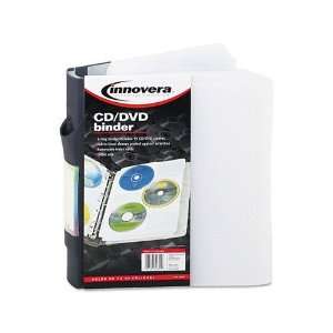  INNOVERA CD/DVD Three Ring Refillable Binder Holds 90 CDs 