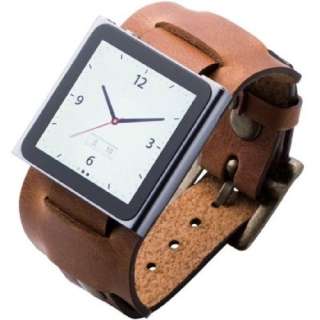   ipod Nano Leather Belt Wrist Watch Band ELECOM Cool JAPAN Brown  