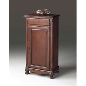  Butler Wood Plantation Cherry Tall Door Chest Patio, Lawn 