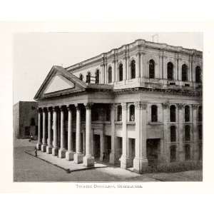 1897 Print Mexico Theatre Degollado Guadalajara Historic Landmark 