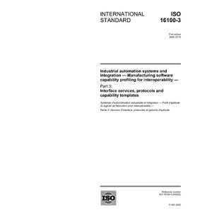  ISO 16100 32005, Industrial automation systems and 