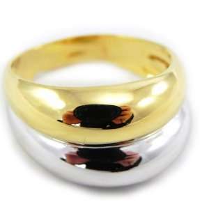  Ring plated gold Jurassic two tone.   Taille 54 Jewelry