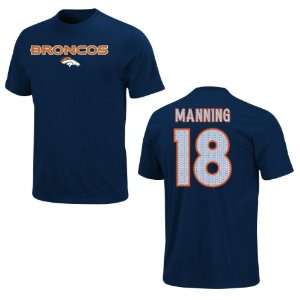  Denver Broncos Peyton Manning Aggressive Speed Navy Name 