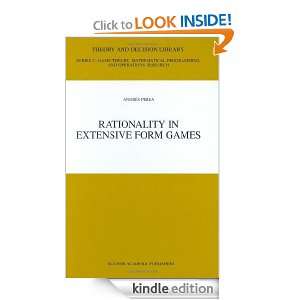 Rationality in Extensive Form Games (Theory and Decision Library C 