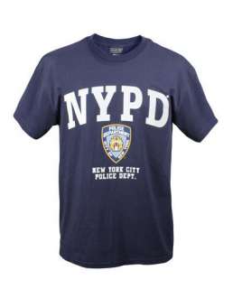 NYPD T SHIRT COTTON NYC POLICE OFFICIAL S,M,L,XL,2X,3X  