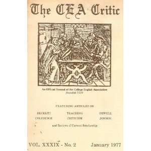  The CEA Critic An Official Journal of the College English 