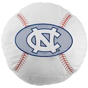   Carolina Tar Heels (UNC) White 16 Team Logo Baseball Pillow Sports