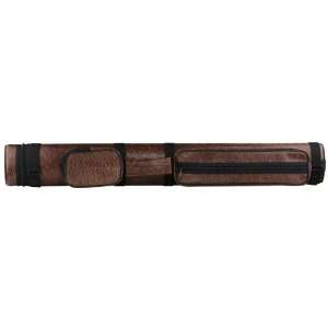  Ozone Pool Cue Case   Tube 2 Butt/2 Shaft   Brown Sports 