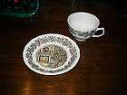 JOHNSON BROTHERS MERRY CHRISTMAS CUP AND SAUCER MINT HAND PAINTED 