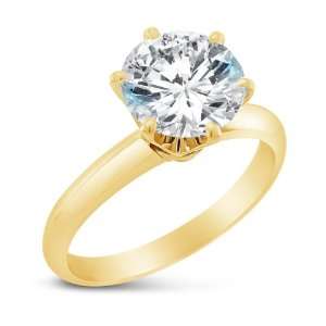   CZ Cubic Zirconia Engagement Ring 1.0ct.: Sonia Jewels: Jewelry