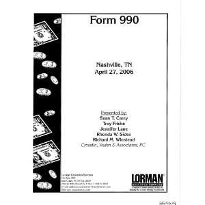  Form 990 Sean T. Carey, Troy Fricke, Jennifer Lane 