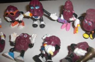 Lot of 11 California Raisins Mfg by Applause 80s Toy  