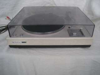 Kenwood KD 2055 Vintage Turntable with Dust Cover Audio Technica AT90E 