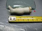 DOLL PORCELAIN ANTIQUE LEG # 5 WITH HIGH HEEL 1& 7/8  TALL VERY 