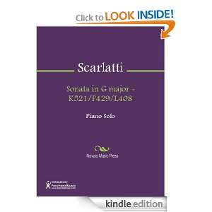 Sonata in G major   K521/P429/L408 Sheet Music Domenico Scarlatti 