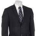 Kenneth Cole Reaction Mens Navy Stripe Wool Suit