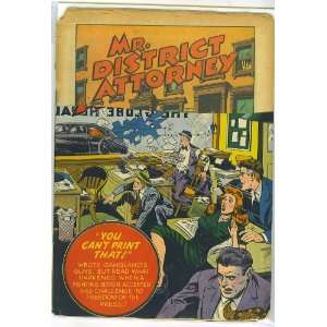  Mr. District Attorney # 8, 1.0 FR: DC Comics: Books