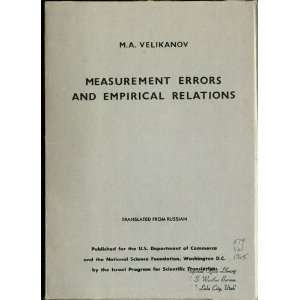  Measurement errors and empirical relations (Oshibki 