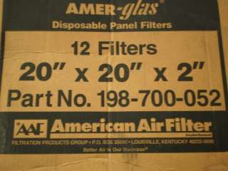 AMERICAN AIR FILTER STRATA DENSITY (11) 20X20X2  