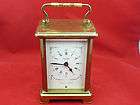 antique bayard paris 8 day carriage clock beveled glass brass