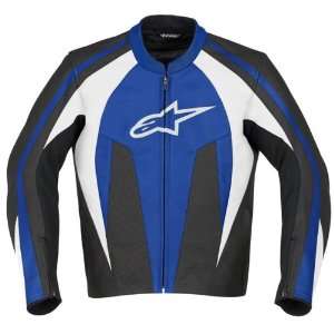  Alpinestars Stunt Leather Jacket   52/Blue Automotive