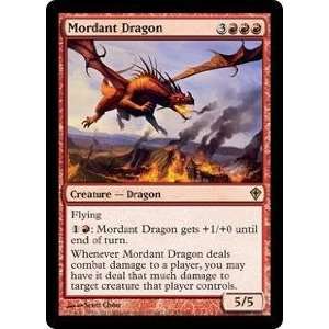    Magic the Gathering   Mordant Dragon   Worldwake Toys & Games