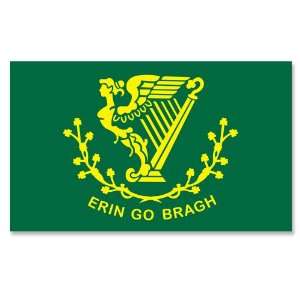  Erin Go Bragh Ireland (Irish) Harp Flag Sticker 