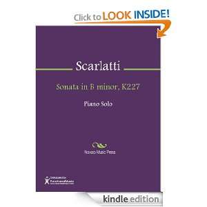 Sonata in B minor, K227 Sheet Music Domenico Scarlatti  