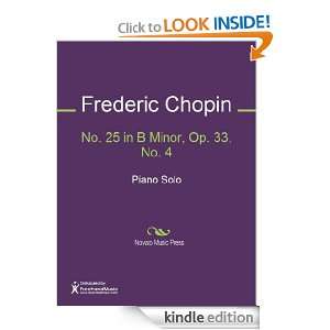 No. 25 in B Minor, Op. 33, No. 4 Sheet Music Frederic Chopin  