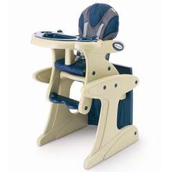 Foundations Blue and Almond Transition High Chair  Overstock