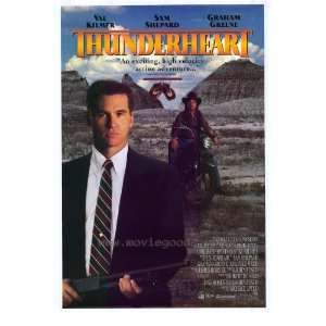 Thunderheart Poster Movie 27x40 Val Kilmer Sam Shepard Graham Greene 
