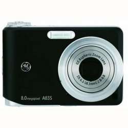 GE A835 Point & Shoot Digital Camera   Black  Overstock