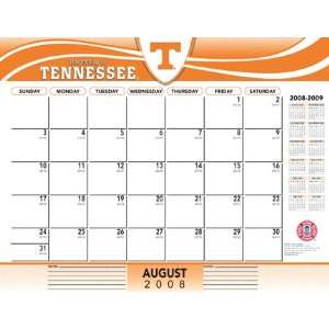  2008 2009 Tennessee Volunteers 22 x 17 Academic Desk Calendar 
